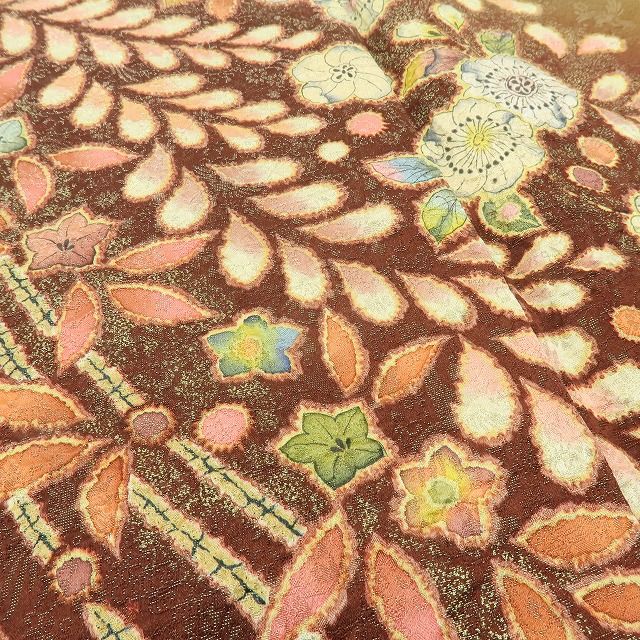 六花-RIKKA- 美品 正絹 徳永憲峯落款 金通し 絞り 辻が花 咲きこぼれる、幻想の辻ヶ花！ 訪問着 着物 A6204