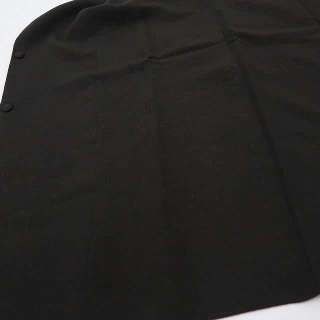 六花-RIKKA- 美品 正絹 ただの黒じゃない、格上げ上手な万能ブラック！ 道行コート 着物 A6210