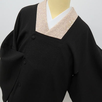 六花-RIKKA- 美品 正絹 ただの黒じゃない、格上げ上手な万能ブラック！ 道行コート 着物 A6210