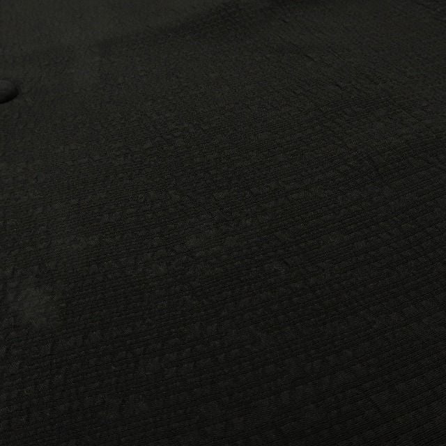 六花-RIKKA- 美品 正絹 ただの黒じゃない、格上げ上手な万能ブラック！ 道行コート 着物 A6210