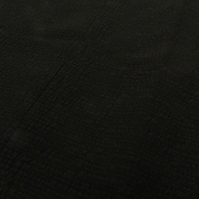 六花-RIKKA- 美品 正絹 ただの黒じゃない、格上げ上手な万能ブラック！ 道行コート 着物 A6210