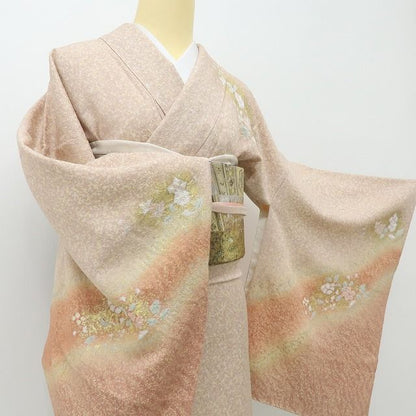 六花-RIKKA- 美品 正絹 やまと誂製 箔散らし ローズダストの洗練美☆彡 トールサイズ 訪問着 着物 A6211