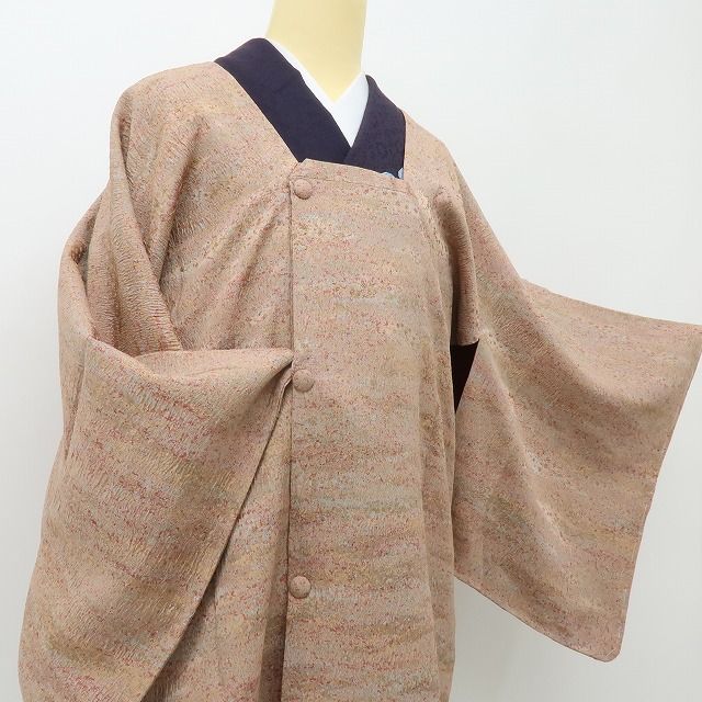 六花-RIKKA- 美品 正絹 陶彩染 加藤唐九郎 まとう、野の陶人の彩！ 道中着 着物 A6213