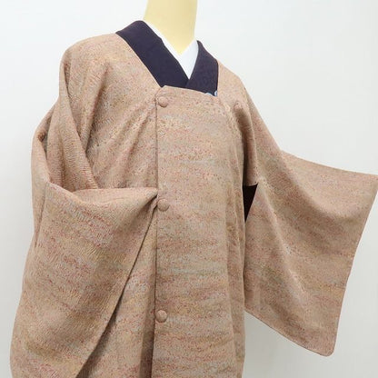 六花-RIKKA- 美品 正絹 陶彩染 加藤唐九郎 まとう、野の陶人の彩！ 道中着 着物 A6213