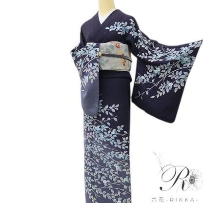 六花-RIKKA- 正絹 トールサイズ 控え目な主役、桜♪ 訪問着 着物 A6215