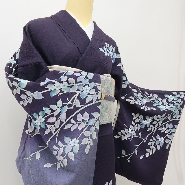 六花-RIKKA- 正絹 トールサイズ 控え目な主役、桜♪ 訪問着 着物 A6215