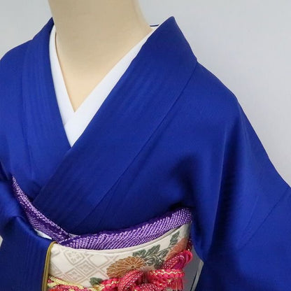 【中古】まめ藤 ｍ1930 美品 正絹 金駒刺繍 桜 トールサイズ 成人式 手縫い仕立て 振袖単品
