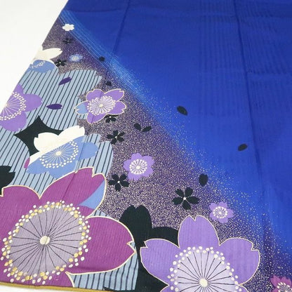 【中古】まめ藤 ｍ1930 美品 正絹 金駒刺繍 桜 トールサイズ 成人式 手縫い仕立て 振袖単品