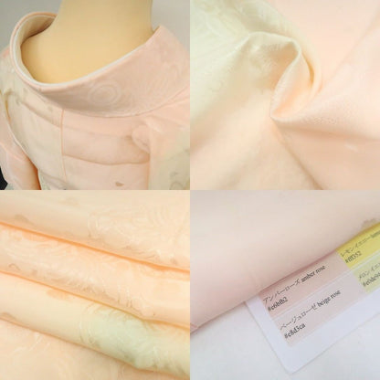 まめ藤 ｍ1974＊美品 正絹 金通し 辻が花 桜 トールサイズ 振袖・襦袢2点セット