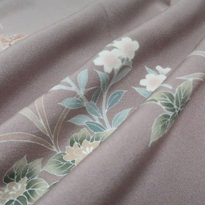 まめ藤 ｍ2120＊正絹 作家物落款 童子 手縫い仕立て 訪問着
