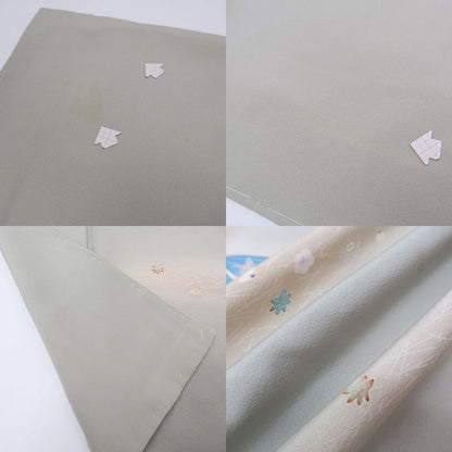 まめ藤 ｍ2144＊正絹 作家物落款 童子 手縫い仕立て 訪問着