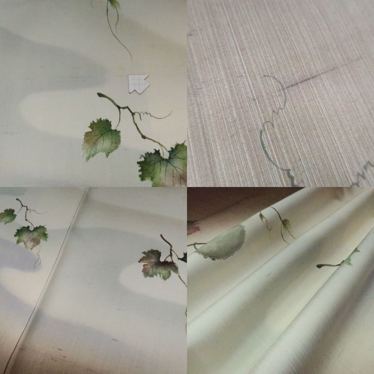 まめ藤 ｍ2208＊美品 正絹 瓢箪 手縫い仕立て 紬訪問着