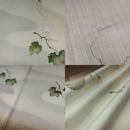 まめ藤 ｍ2208＊美品 正絹 瓢箪 手縫い仕立て 紬訪問着