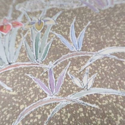 まめ藤 ｍ2209＊美品 正絹 作家物落款 松竹梅 手縫い仕立て 紬訪問着
