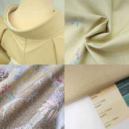 まめ藤 ｍ2209＊美品 正絹 作家物落款 松竹梅 手縫い仕立て 紬訪問着