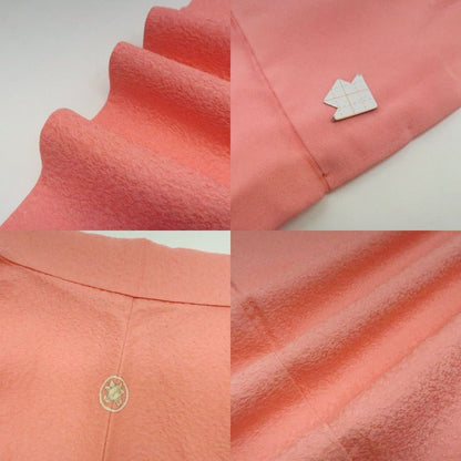 まめ藤 ｍ2235＊美品 正絹 染一つ紋 手縫い仕立て 色無地
