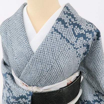 【中古】まめ藤 ｍ512 正絹 総絞り 松 ワイドサイズ 手縫い仕立て 訪問着