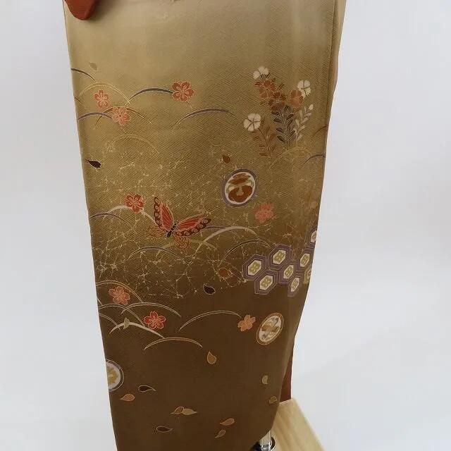 【中古】まめ藤 ｍ577 美品 作家物落款 染一つ紋 訪問着