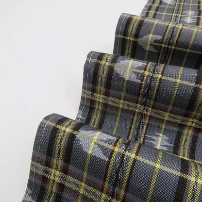 【新古品】まめ藤 ｍ677 新品 正絹 仕付け糸付き 燕 矢絣 手縫い仕立て 琉球絣紬