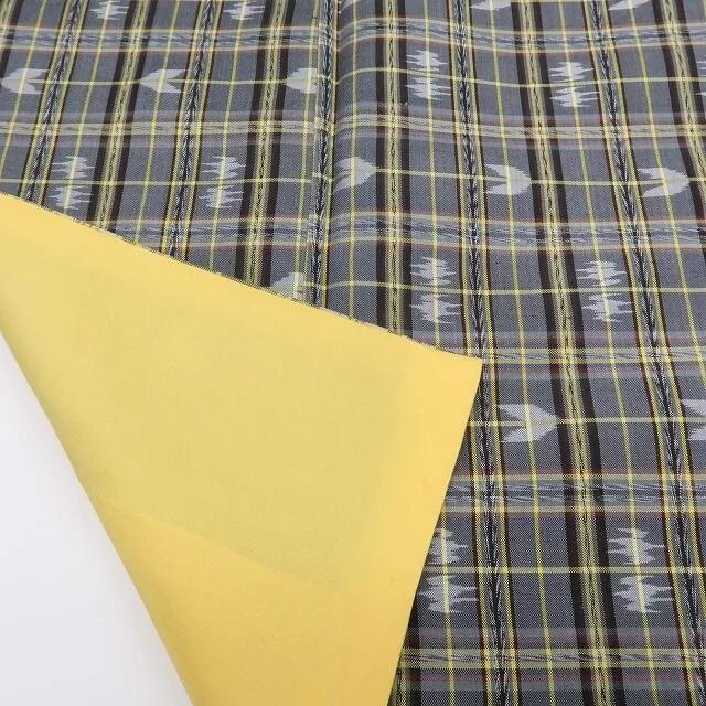 【新古品】まめ藤 ｍ677 新品 正絹 仕付け糸付き 燕 矢絣 手縫い仕立て 琉球絣紬