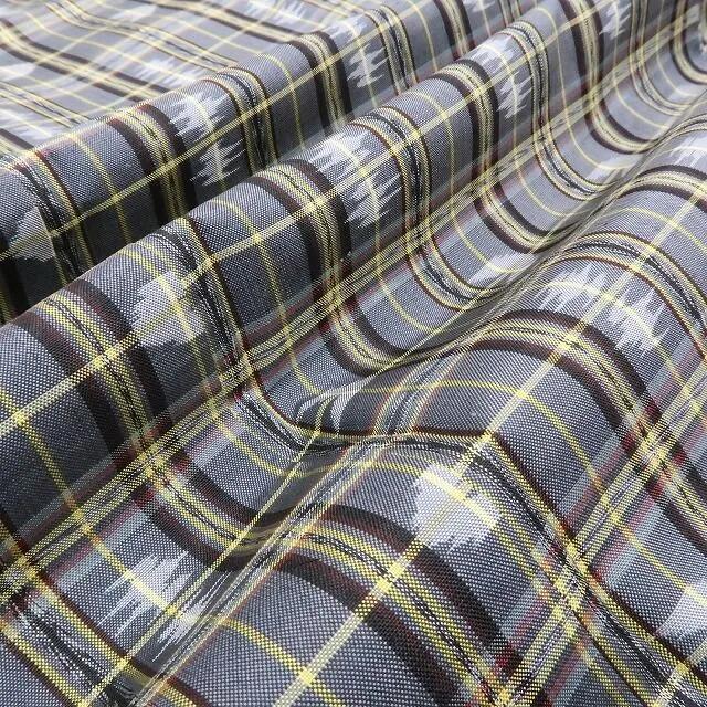 【新古品】まめ藤 ｍ677 新品 正絹 仕付け糸付き 燕 矢絣 手縫い仕立て 琉球絣紬