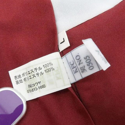 【中古】まめ藤 ｍ713 美品 洗える着物 牡丹 桜 小紋