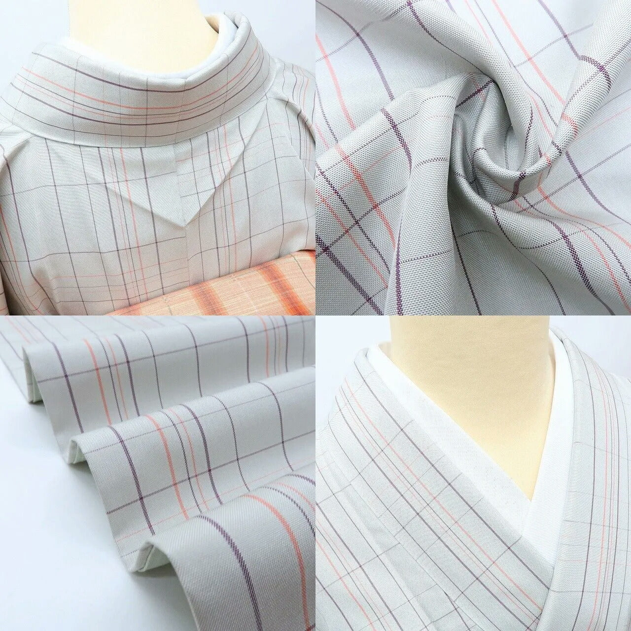 【中古】百華 Y4134 美品 正絹 証紙付 草木染 手縫い仕立て 紬 着物 単品