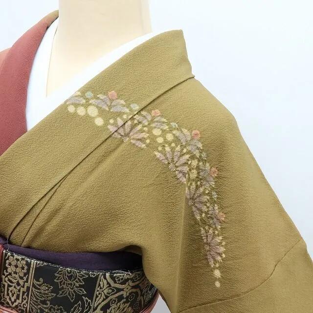【中古】百華 Y4165 美品 滝泰謹製 絞り 手縫い仕立て 正絹 訪問着 着物 単品