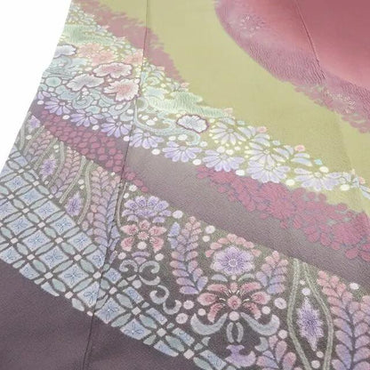 【中古】百華 Y4165 美品 滝泰謹製 絞り 手縫い仕立て 正絹 訪問着 着物 単品