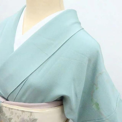 【中古】百華 Y4189 正絹 手縫い仕立て 訪問着 着物 単品