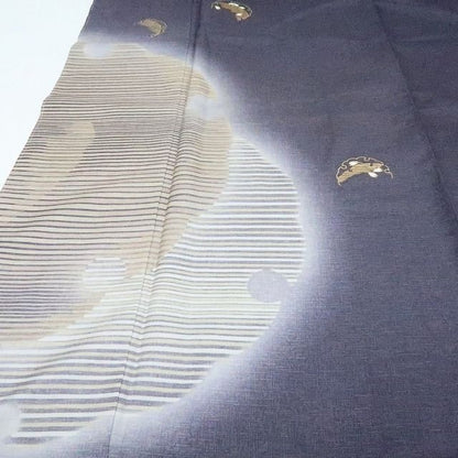 【新古品】百華 Y4191 新品 林淳一落款 金駒刺繍 証紙・仕付け糸付 手縫い仕立て 本場大島紬 正絹 訪問着 着物 単品