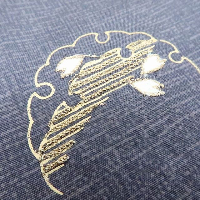 【新古品】百華 Y4191 新品 林淳一落款 金駒刺繍 証紙・仕付け糸付 手縫い仕立て 本場大島紬 正絹 訪問着 着物 単品