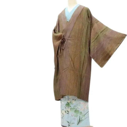 【新古品】百華 Y4195 新品 丹後ちりめん 仕付け糸付 ロング丈 正絹 道中着