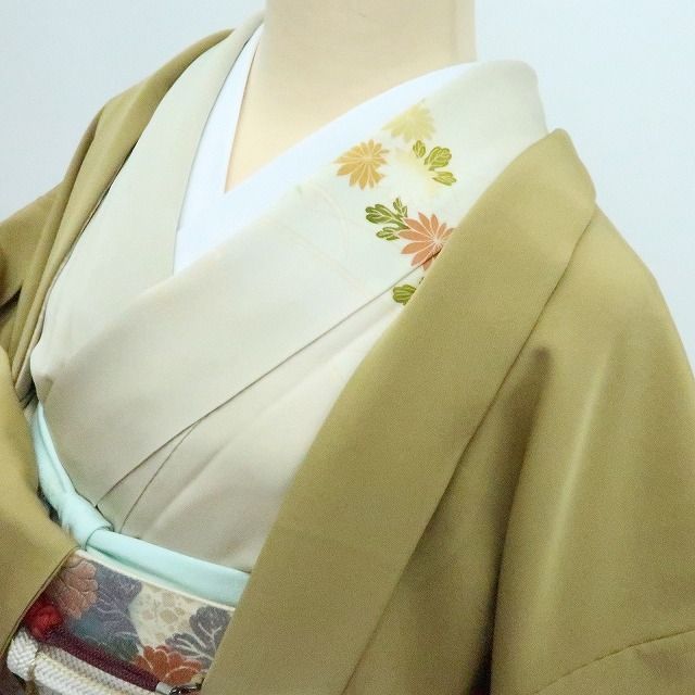 【中古】百華 Y4198 羽織紐付 手縫い仕立て 正絹 羽織