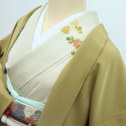 【中古】百華 Y4198 羽織紐付 手縫い仕立て 正絹 羽織