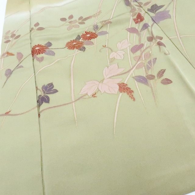 【中古】百華 Y4198 羽織紐付 手縫い仕立て 正絹 羽織
