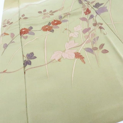 【中古】百華 Y4198 羽織紐付 手縫い仕立て 正絹 羽織