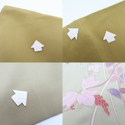 【中古】百華 Y4198 羽織紐付 手縫い仕立て 正絹 羽織