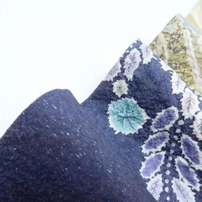 【中古】百華 Y4221 美品 作家物落款 銀通し 辻が花 絞り 手縫い仕立て 正絹 訪問着 着物 単品