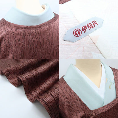 【中古】百華 Y4227 伊勢丹謹製 手縫い仕立て 正絹 道行コート