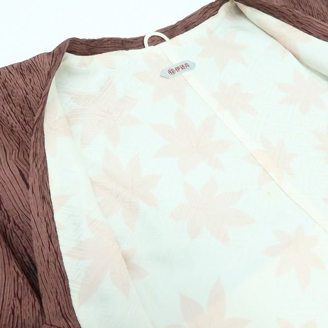 【中古】百華 Y4227 伊勢丹謹製 手縫い仕立て 正絹 道行コート