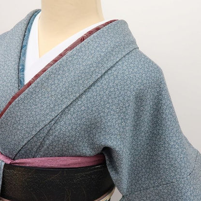 【中古】百華 Y4347 正絹 手縫い仕立て 訪問着 着物 単品