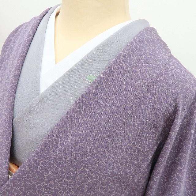【新古品】百華 Y4358 新品 正絹 桜 仕付け糸付 手縫い仕立て 道中着