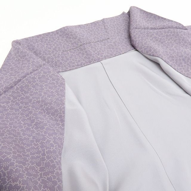 【新古品】百華 Y4358 新品 正絹 桜 仕付け糸付 手縫い仕立て 道中着