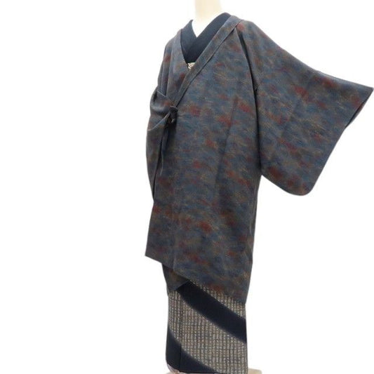【中古】百華 Y4459 正絹 ロング丈 道中着