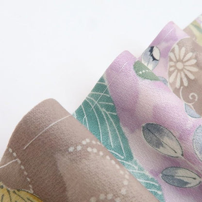 【中古】百華 Y4493 美品 作家物落款 仕付け糸付 手縫い仕立て 松竹梅 菊 椿 正絹 訪問着 着物 単品