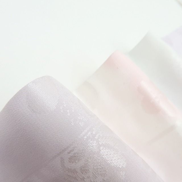 【中古】百華 Y4529 美品未着用 単衣 正絹 袖無双 仕付け糸・半襟・居敷当て付 手縫い仕立て 長襦袢