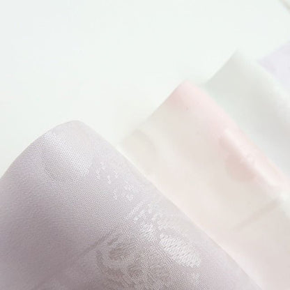 【中古】百華 Y4529 美品未着用 単衣 正絹 袖無双 仕付け糸・半襟・居敷当て付 手縫い仕立て 長襦袢
