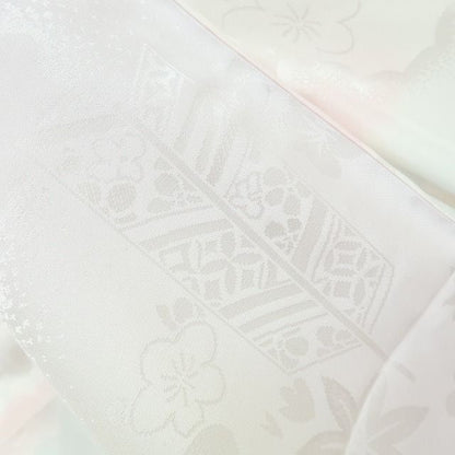 【中古】百華 Y4529 美品未着用 単衣 正絹 袖無双 仕付け糸・半襟・居敷当て付 手縫い仕立て 長襦袢
