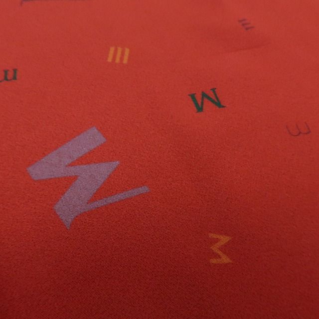 【中古】百華 Y4551 正絹 手縫い仕立て 小紋 着物 単品
